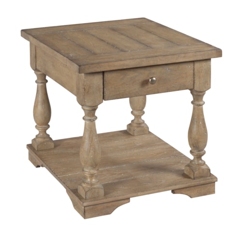 Rectangular Drawer End Table