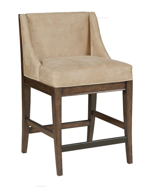 Transitional Counter Stool with Wing Back
