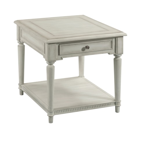Farmhouse Drawer End Table