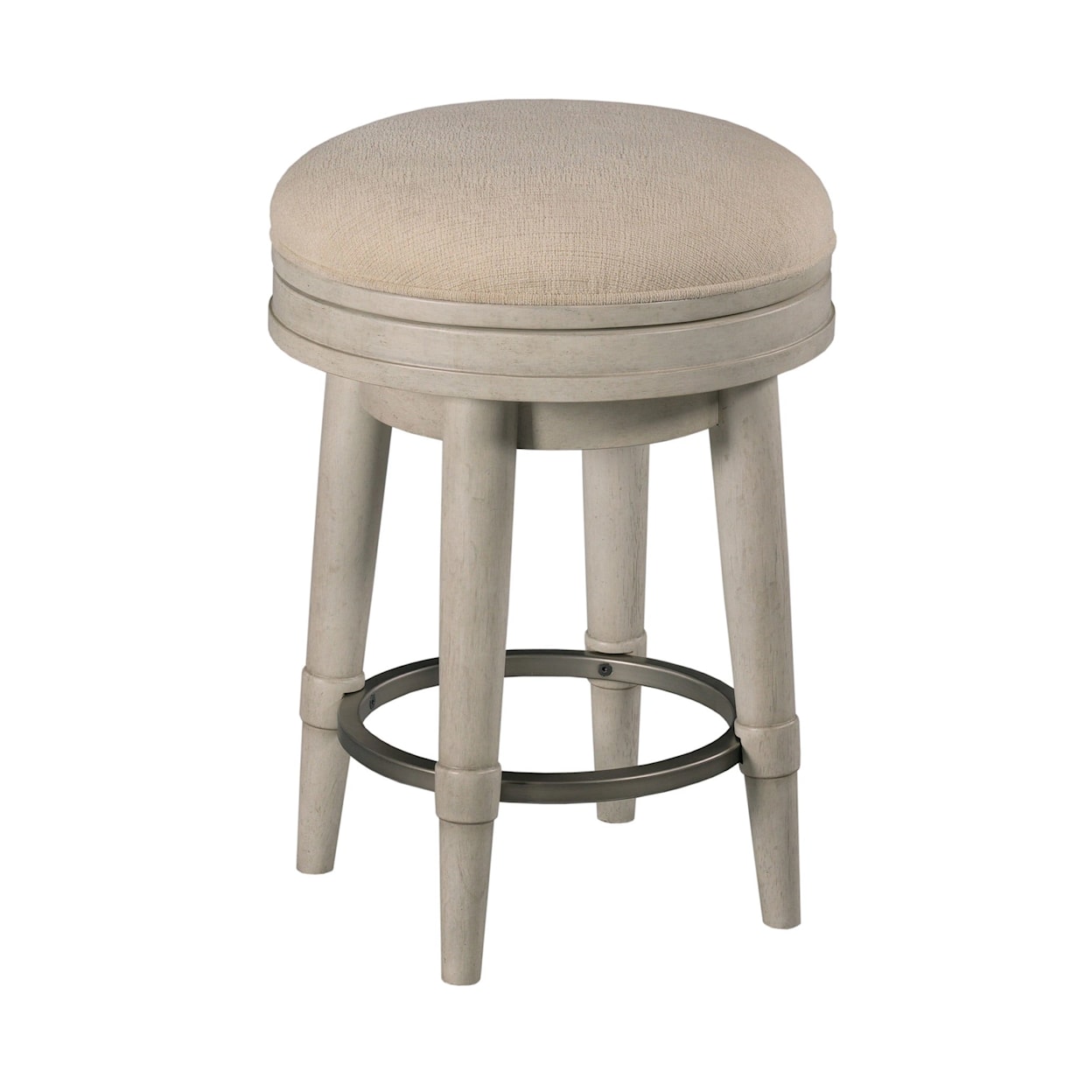 Hammary Domaine Counter-Height Upholstered Swivel Stool