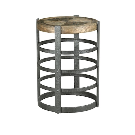 Barrel Strap End Table