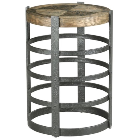 Barrel Strap End Table