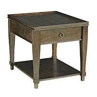 Rectangular Drawer End Table