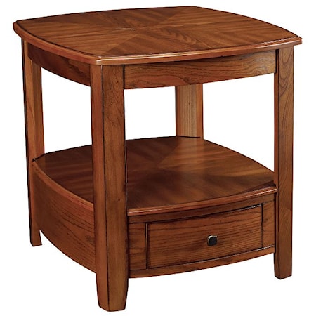 Rectangular Drawer End Table