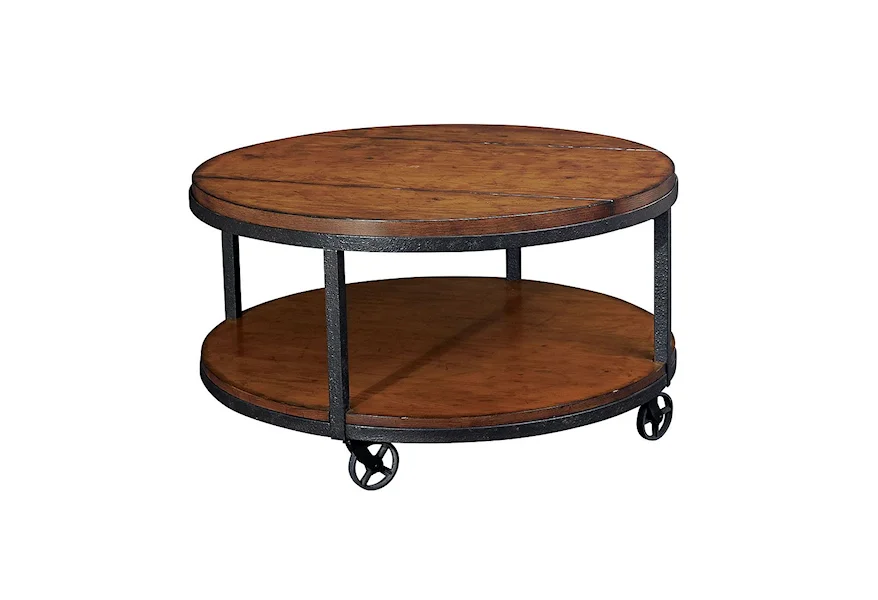 Baja Round Cocktail Table by Hammary at Jordan's Home Furnishings