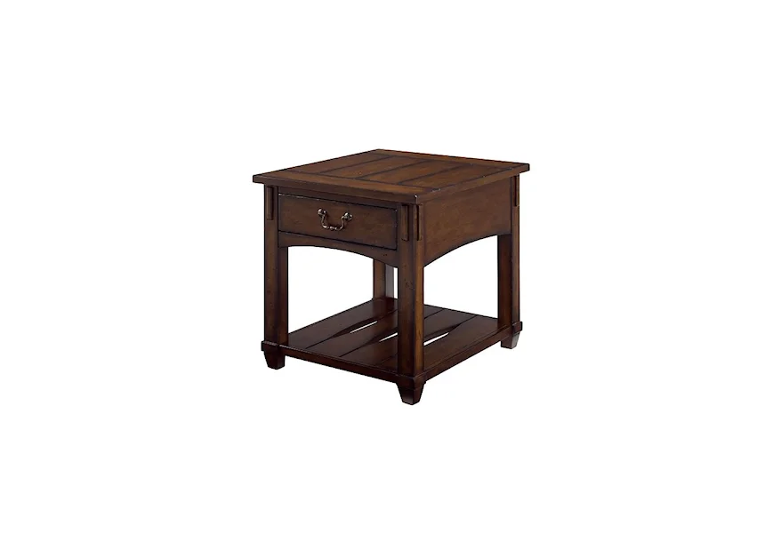 Tacoma  Rectangular Drawer End Table by Hammary at Esprit Decor Home Furnishings