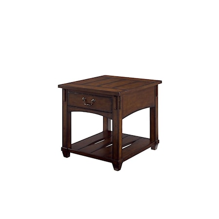 Rectangular Drawer End Table