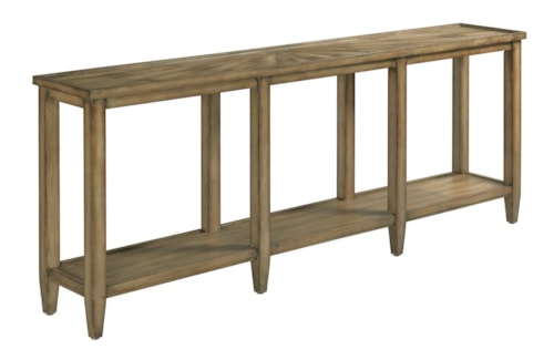 Transitional Sofa Table with Shelf