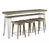 Hammary Sanbern Bar Console w/ 3 Stools