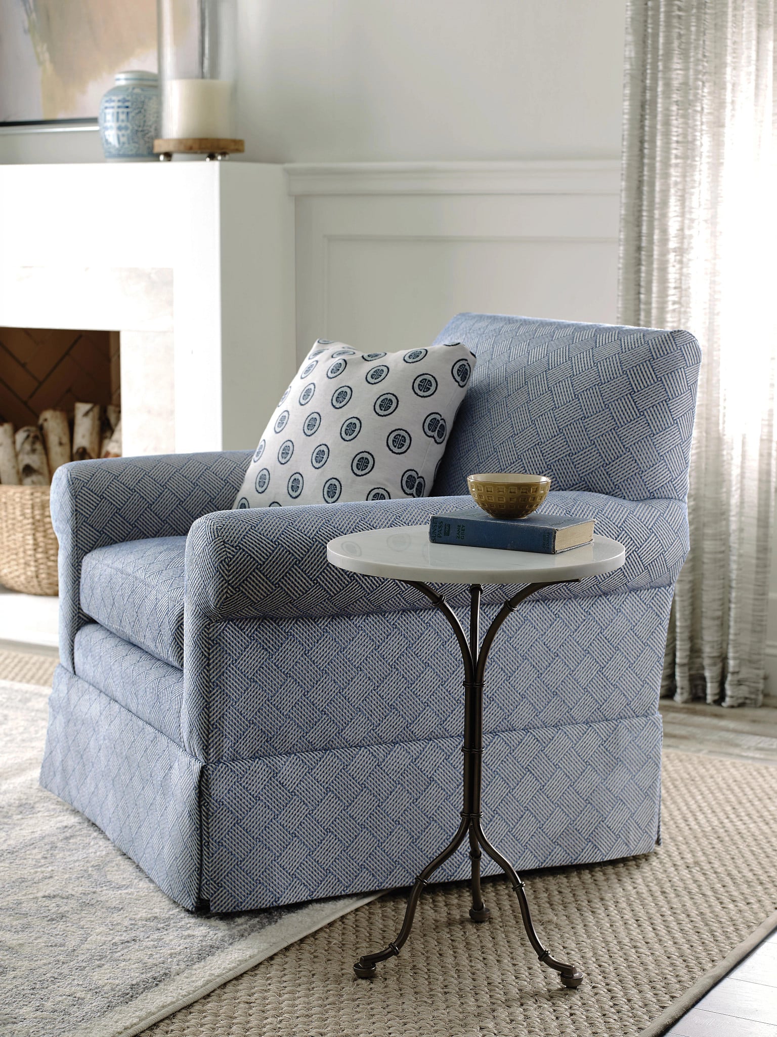 Mariners Metal Accent Table