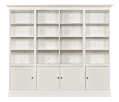 Transitional Quad Display Bookcase