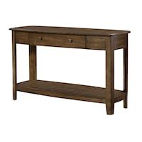 Transitional Sofa Table with Storage Drawer