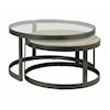 Hammary Hidden Treasures Concrete Nesting Coffee Tables