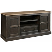 Transitional 66" Sliding Door TV Stand
