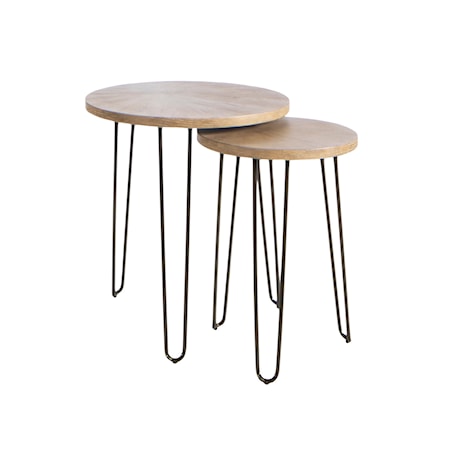 Round Nesting End Tables