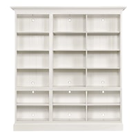Transitional Triple Bookcase