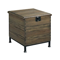 Rustic Milling Chest End Table with Cedar Lined Bottom