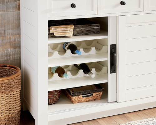 Shiplap Cupboard with LED Lighting