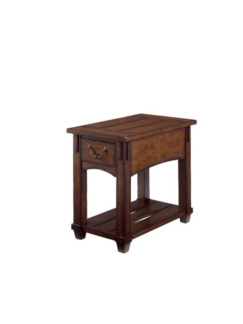 Mission Drawer Chairside Table