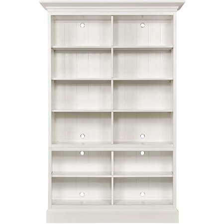 Transitional Double Bookcase