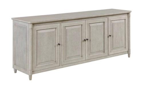 Transitional Four-Door Entertainment Console