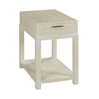 Farmhouse Chairside Table with Drawer