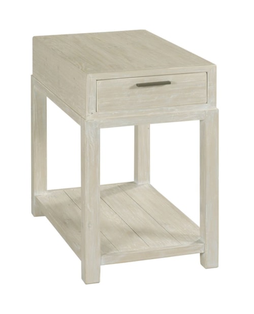 Farmhouse Chairside Table with Drawer