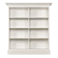 Transitional Double Mid Height Bookcase
