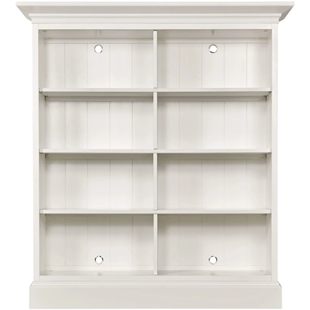 Transitional Double Mid Height Bookcase