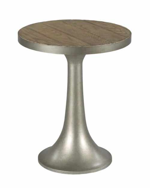 Industrial Round Chairside Table