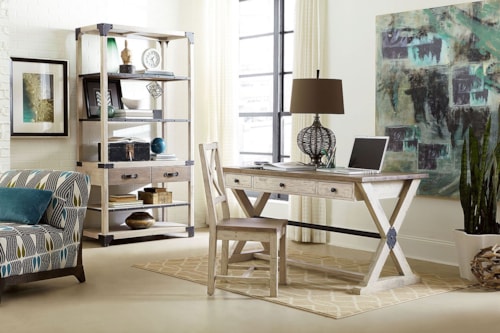 Trestle Desk with 3 Drawers