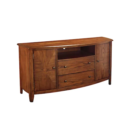 Transitional Entertainment Console with Wire Management