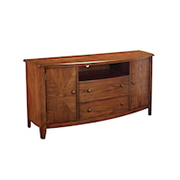 Transitional Entertainment Console with Wire Management