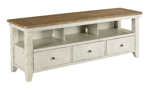 Farmhouse Entertainment Console with 3 Drawers