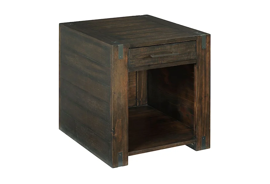 Portman Rectangular End Table by Hammary at Zak's Home