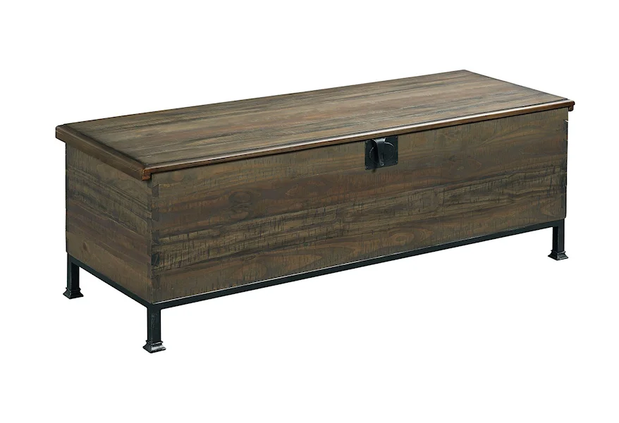 Hidden Treasures Milling Chest Cocktail Table by Hammary at Stoney Creek Furniture 