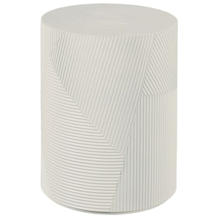 Small Textured Drum Table