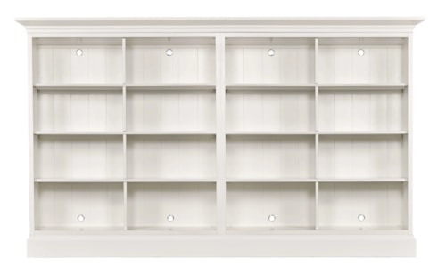 Transitional Quad Mid Height Bookcase