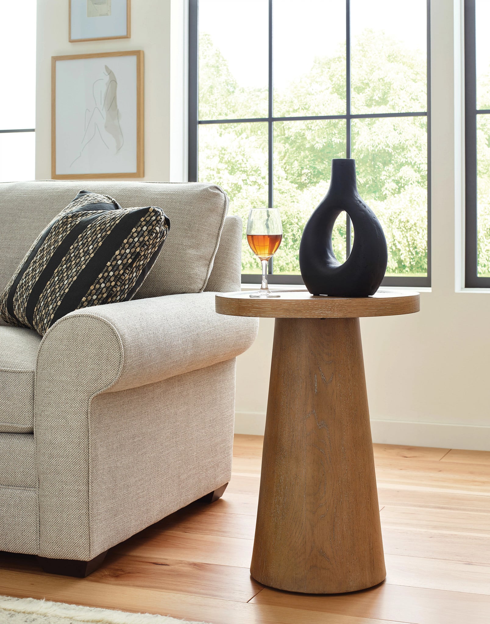 Pod Round Accent Table