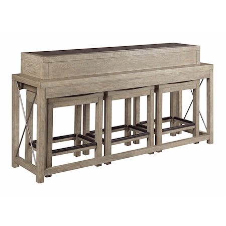 Bar Console w/ 3 Stools