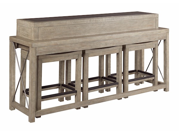 Bar Console w/ 3 Stools