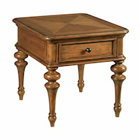 Pearson Traditional Rectangular End Table with Drawer