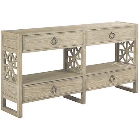 Relaxed Vintage Biscane Hall Console with Storage