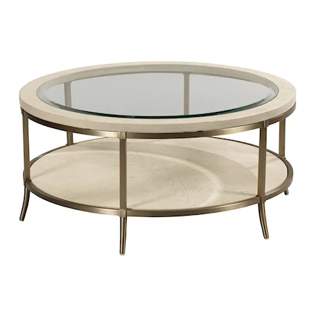 Monaco Coffee Table with Tempered Glass Top