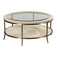 Monaco Coffee Table with Tempered Glass Top