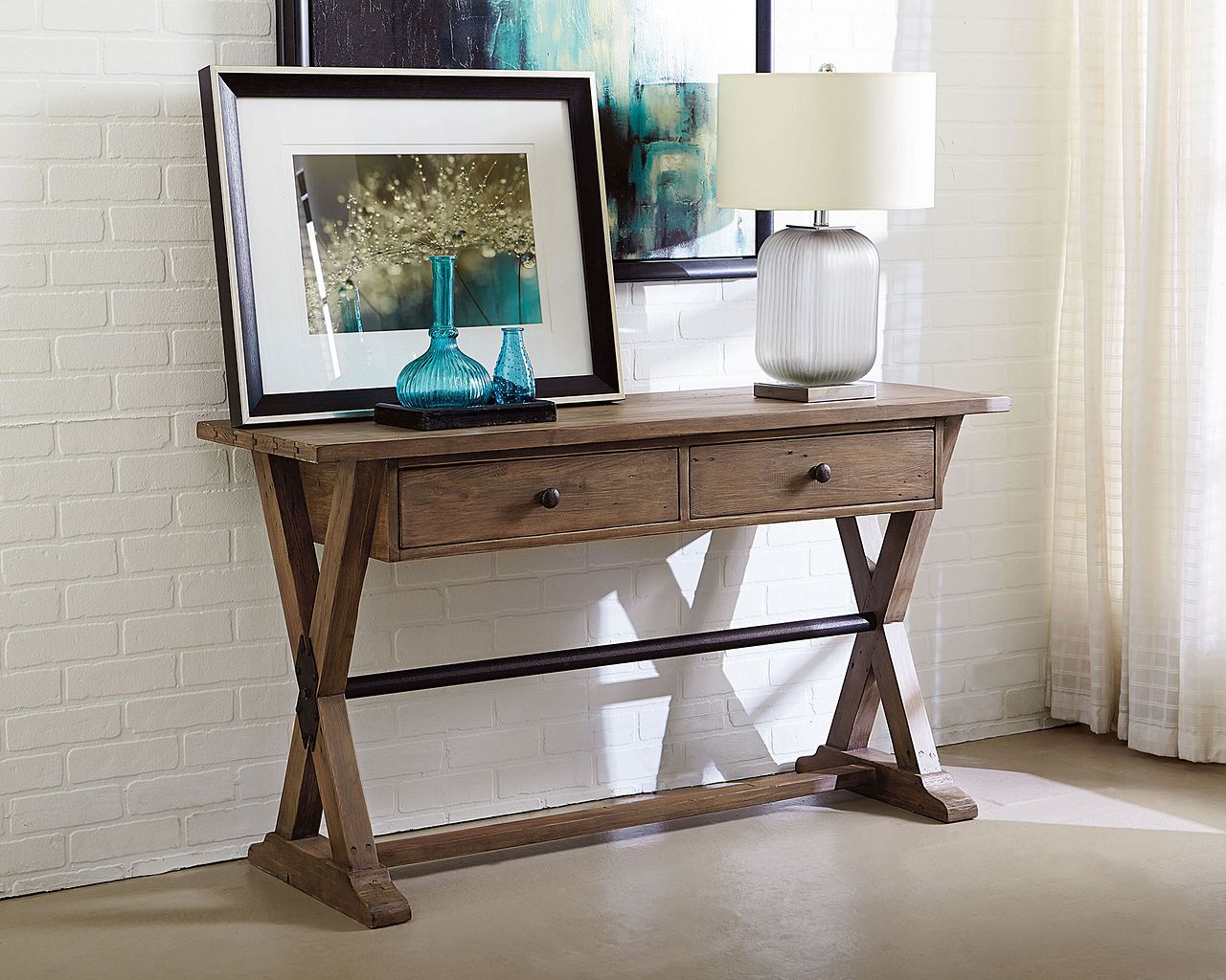 Trestle Sofa Table