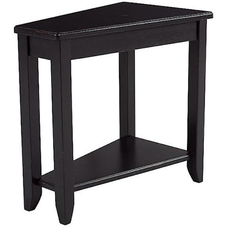 Black Chairside Table