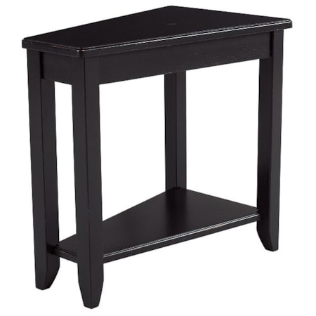 Black Chairside Table