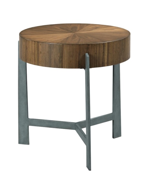 Contemporary Framing Lamp Table with Walnut Veneered Top