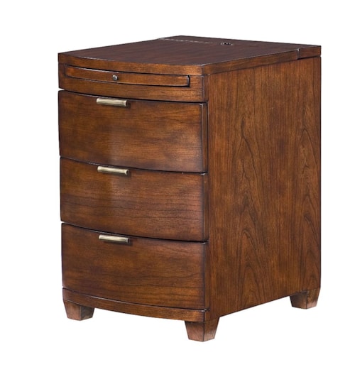 Transitional End Table with Pull-Out Shelf